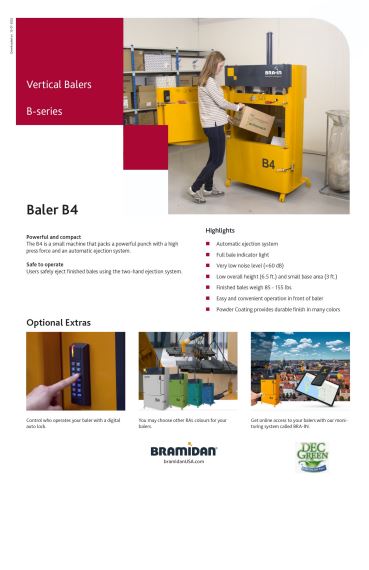 DEC_Bramidan B4 Baler Product Sheet